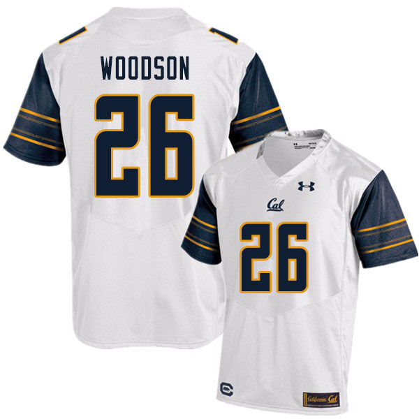 Men #26 Craig Woodson Cal Bears UA College Football Jerseys Sale-White